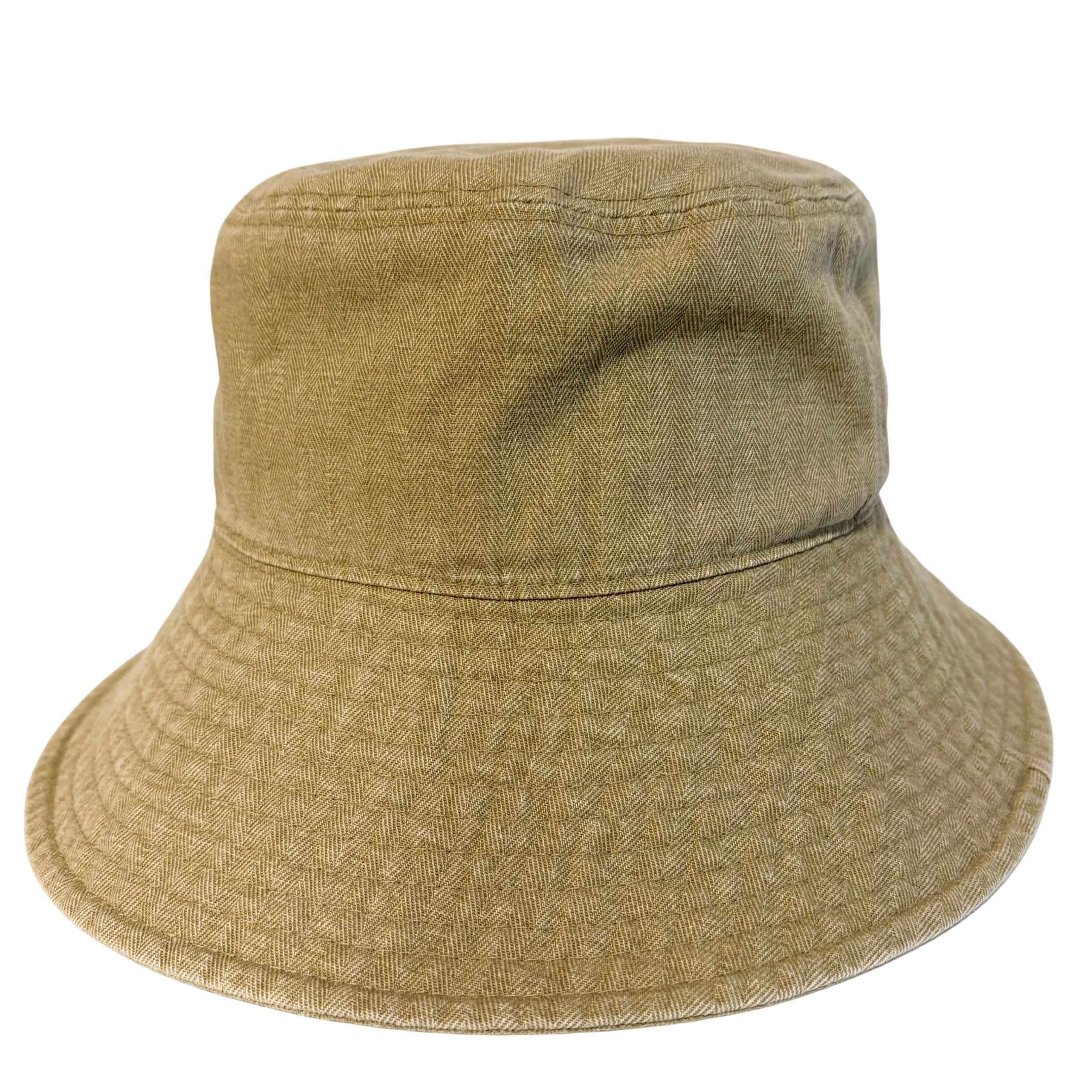 ウォッシュツバヒロバケット - ウォッシュ加工 バケットハット シンプル 無地 ツバ広 - 画像 (5)