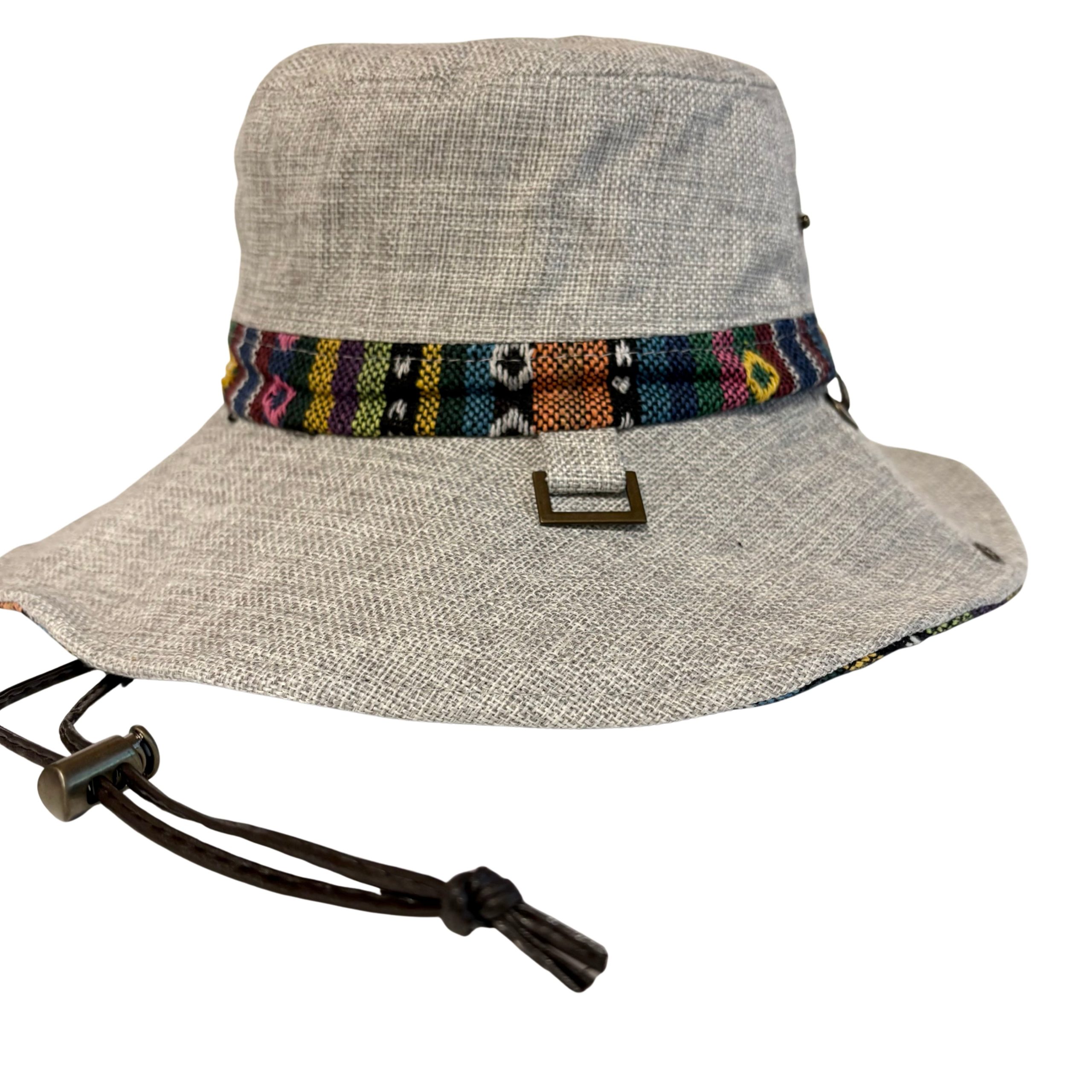 ネイティブホックサファリハット - 麻風 ネイティブ テープ サファリハット シンプル