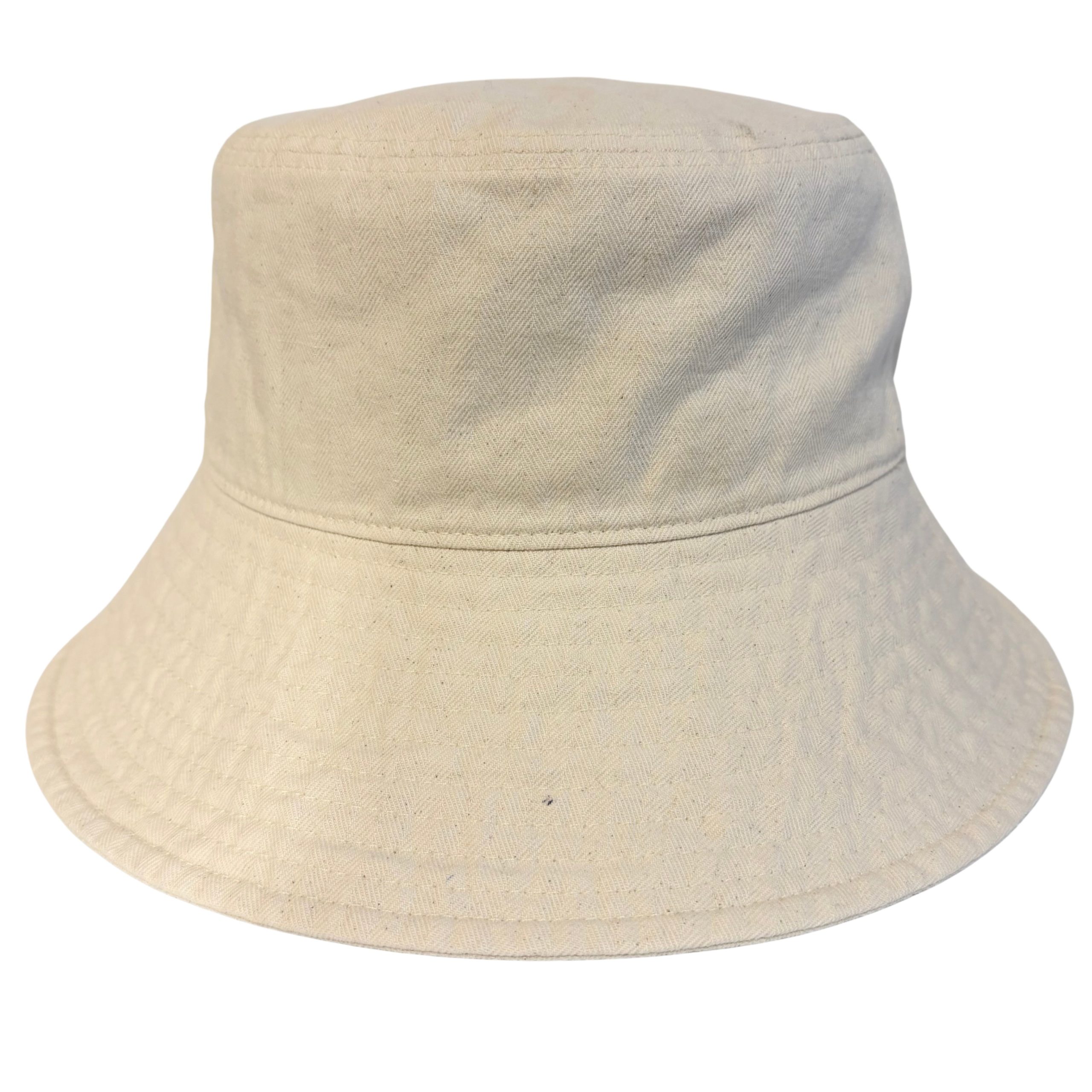 ウォッシュツバヒロバケット - ウォッシュ加工 バケットハット シンプル 無地 ツバ広