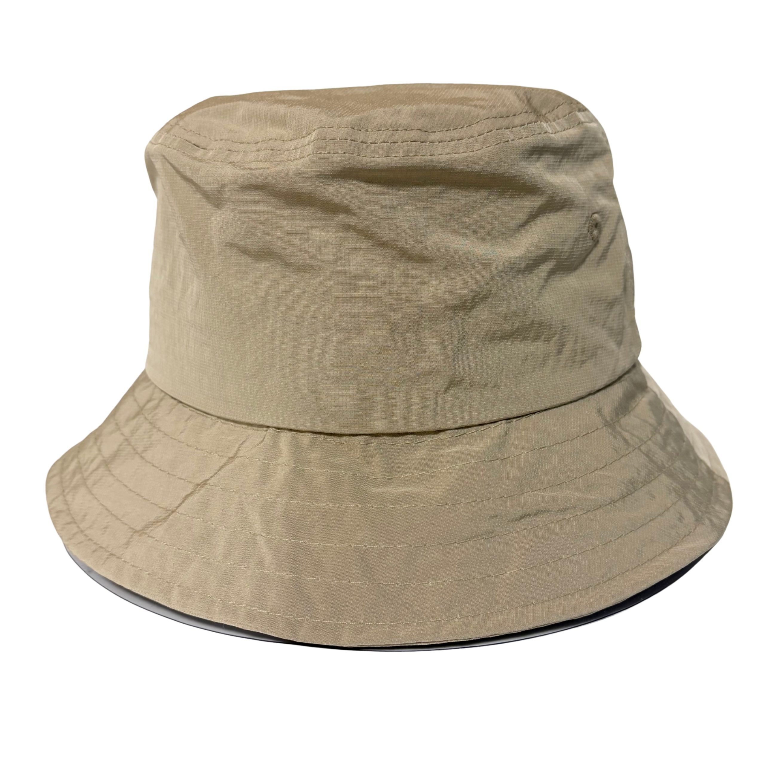 ナイロン風ライトバケットハット - ナイロン風 バケットハット シンプル 無地 - 画像 (3)