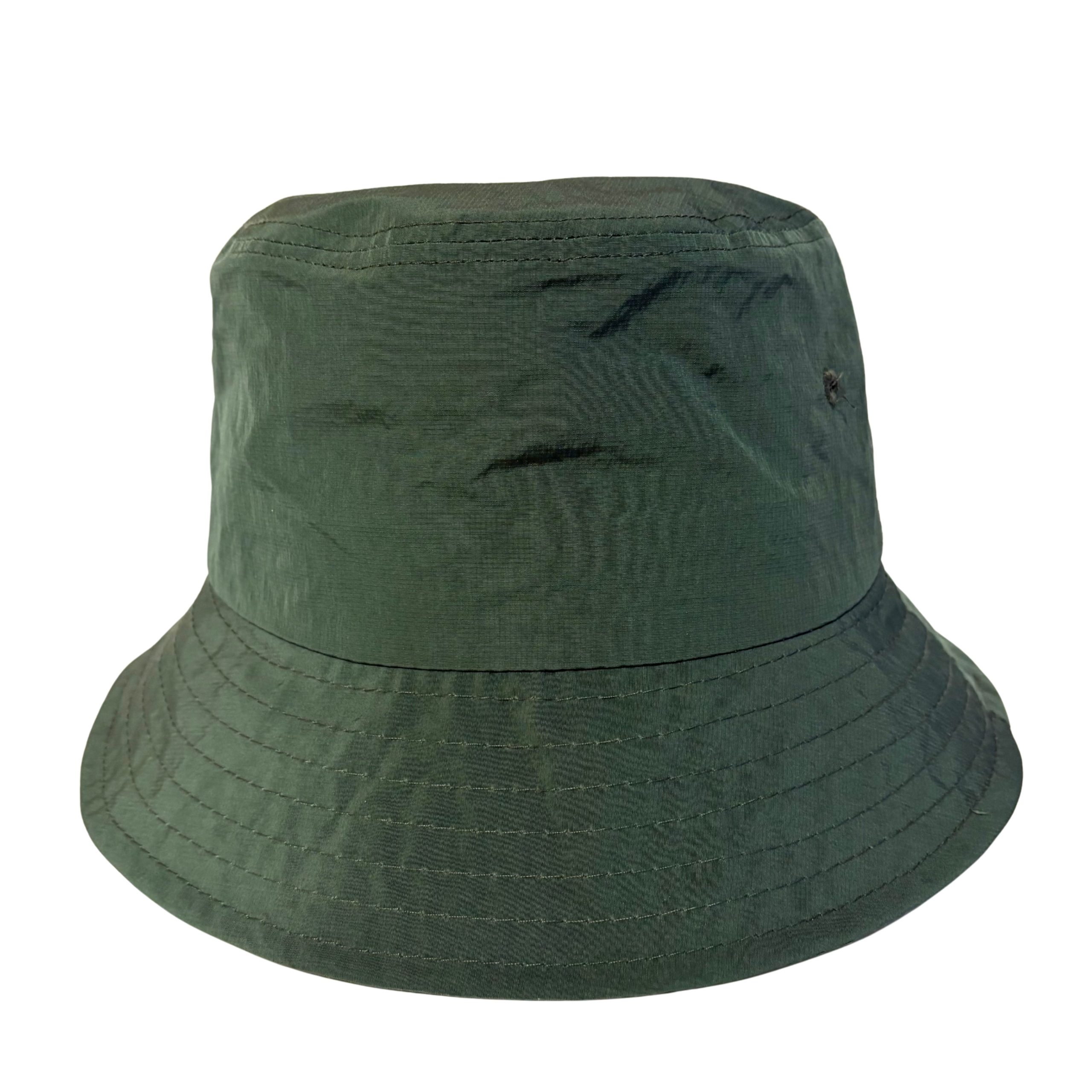 ナイロン風ライトバケットハット - ナイロン風 バケットハット シンプル 無地 - 画像 (4)