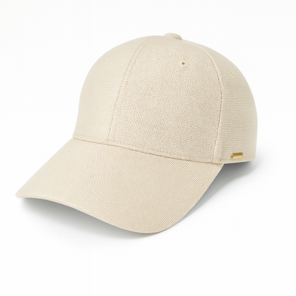 麻風 プレート タグ 無地 シンプル キャップ CAP - 画像 (4)