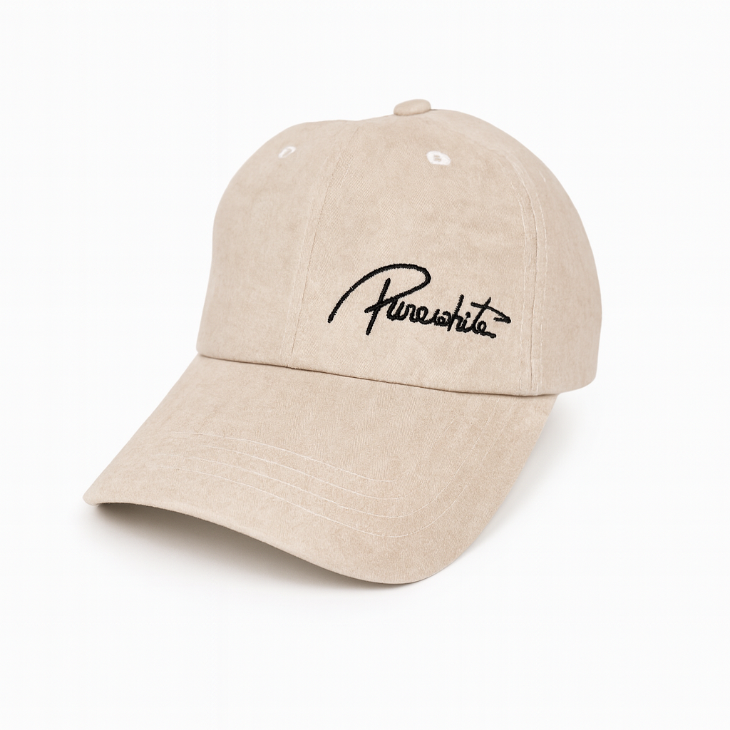 Purewhite 刺繍 ロゴ ウォッシュ加工 キャップ シンプル CAP - 画像 (5)