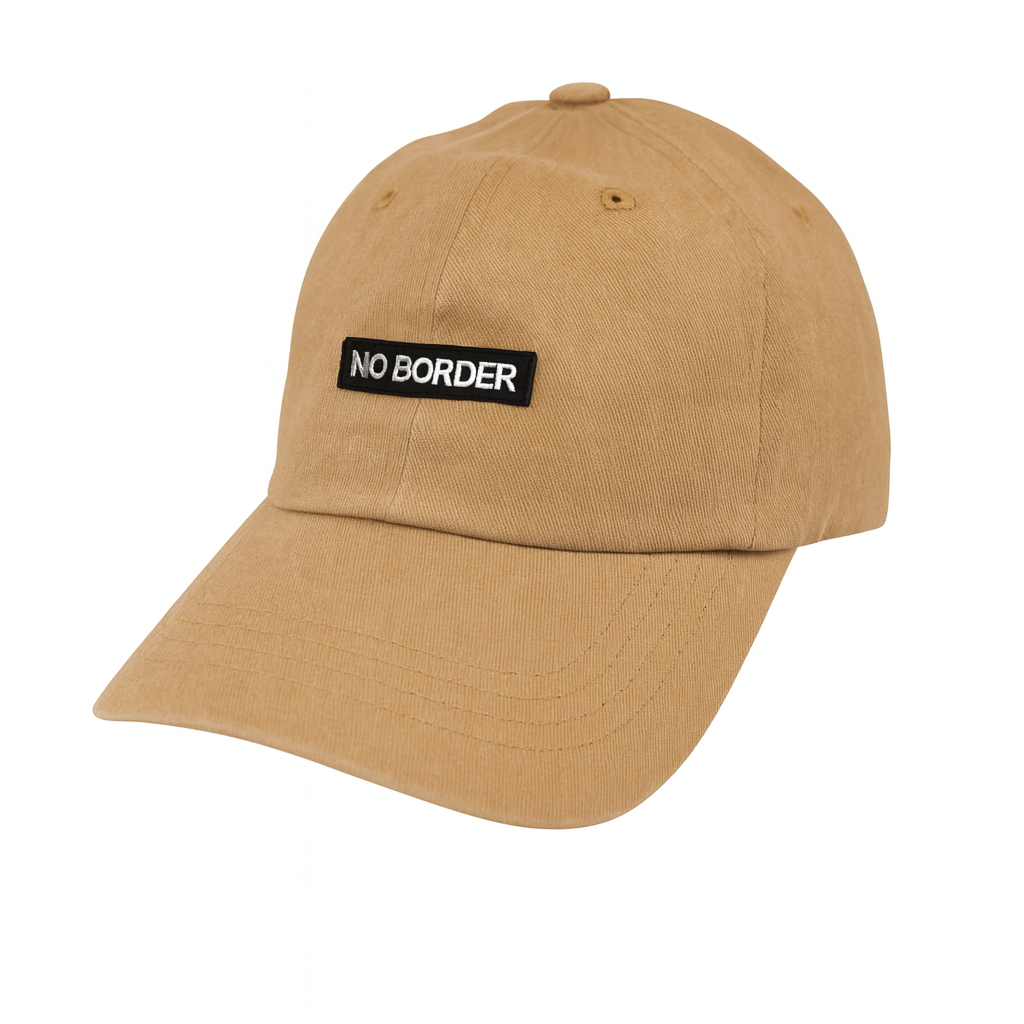 NO BORDER 刺繍 ロゴ タグ ウォッシュ加工 キャップ CAP - 画像 (7)
