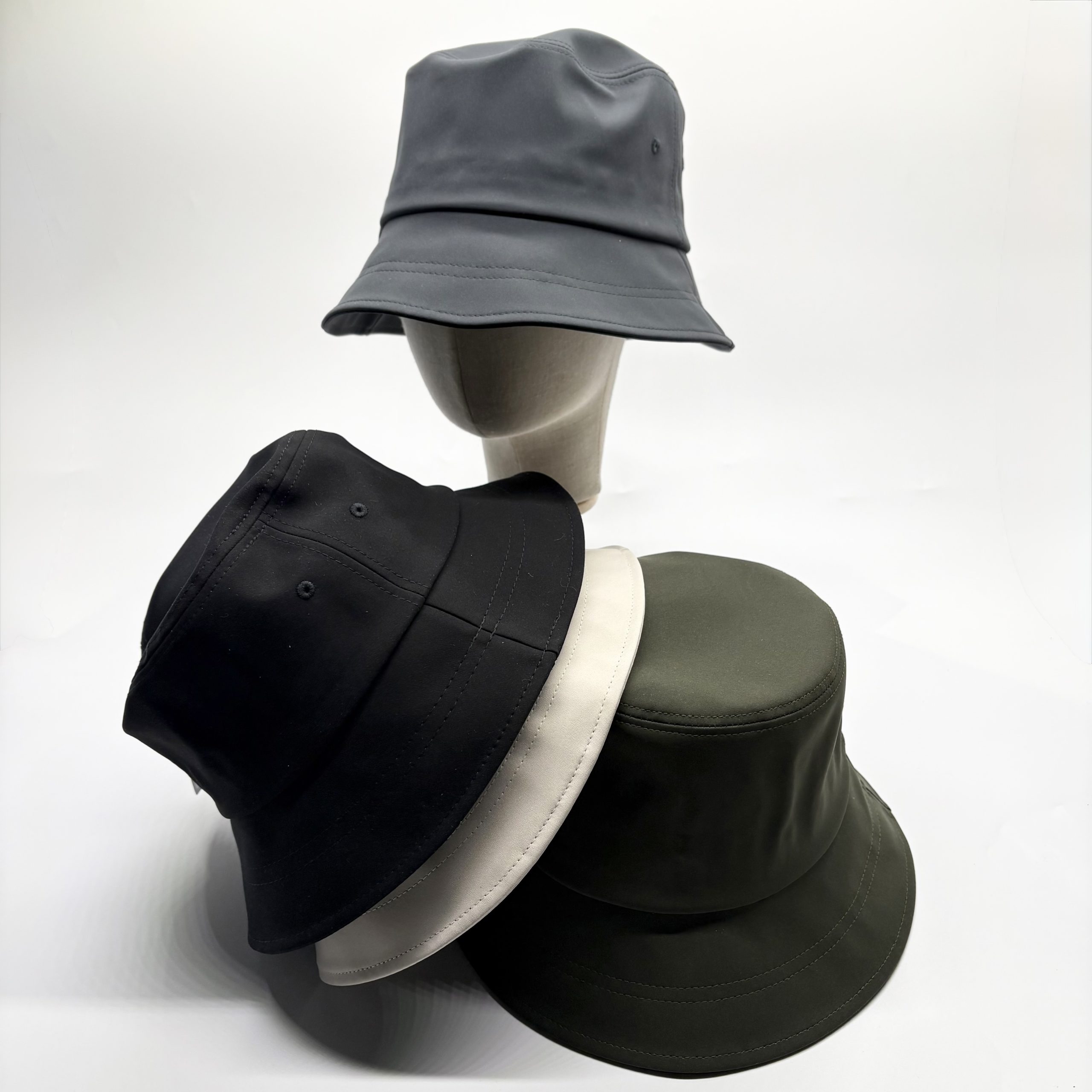 超撥水バケット - 超撥水 UVカット バケットハット 無地 シンプル - 画像 (5)