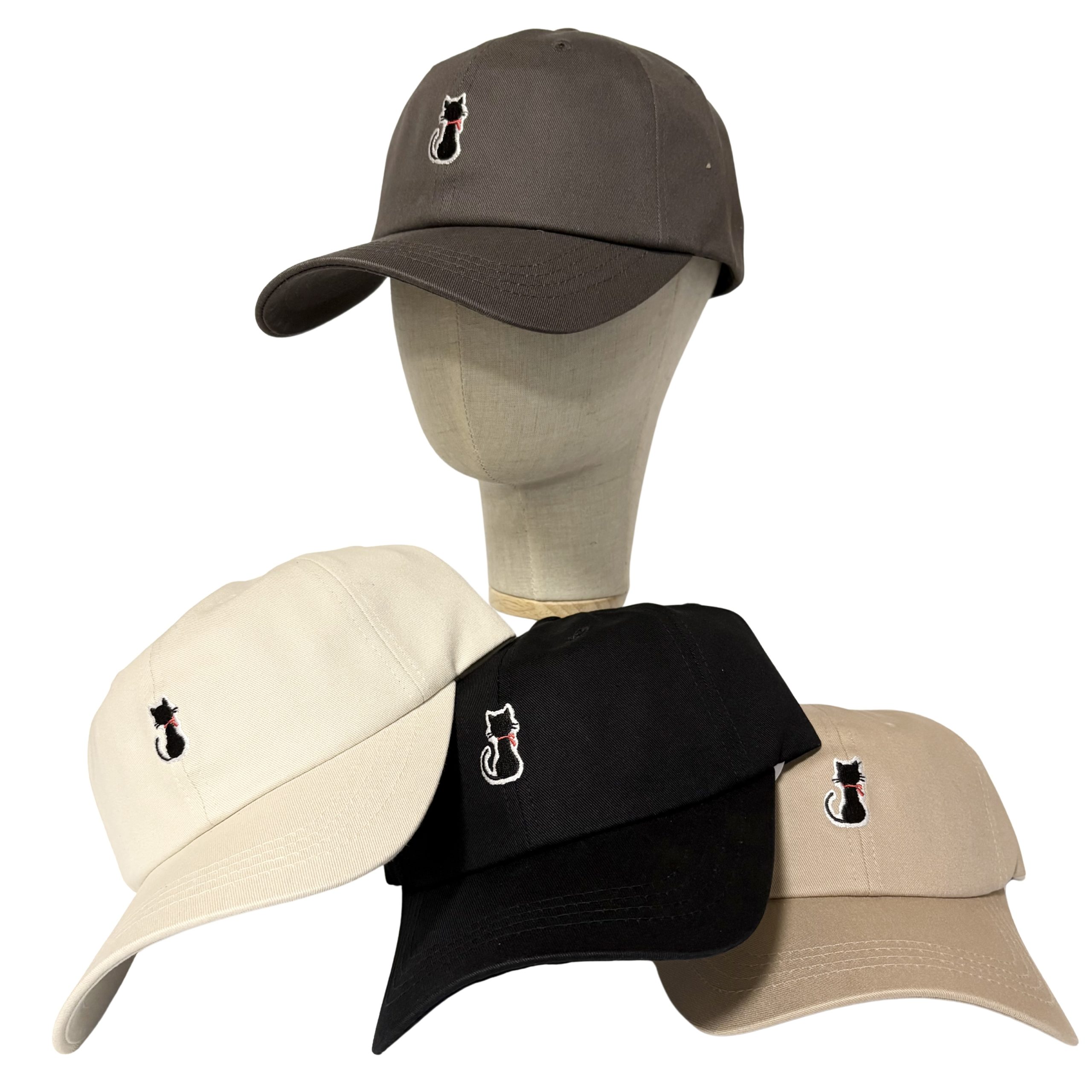 猫 刺繍 キャップ - シンプル CAP - 画像 (5)
